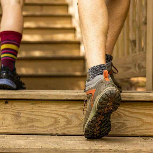 Darn Tough Light Hiker 1/4 șosete ușoare cu pernă, Space Gray