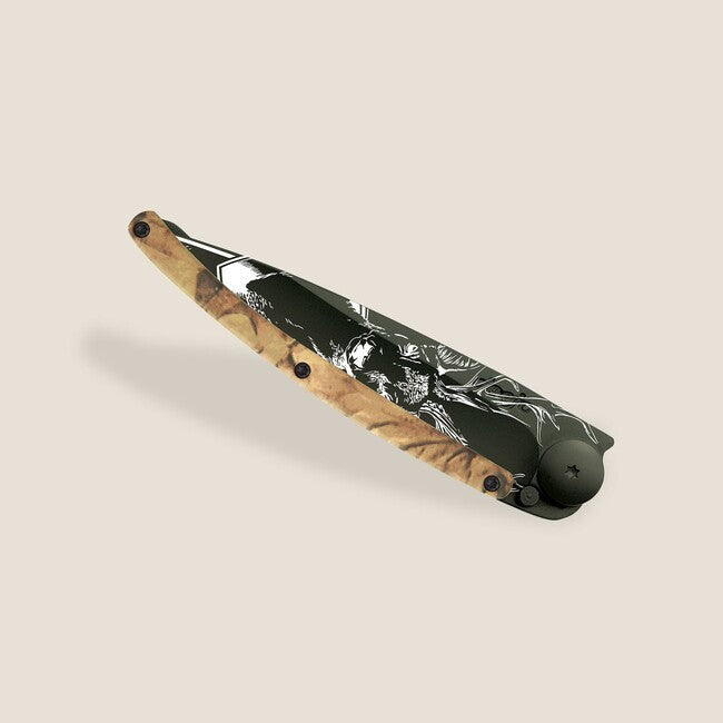 Deejo Tattoo briceag black brown camo Deer