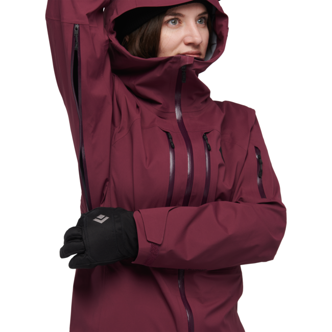 Black Diamond Recon Lt Stretch Shell geacă de schi pentru femei, blackberry