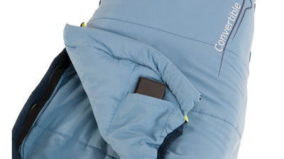 Outwell Convertible Junior sac de dormit, albastru deschis