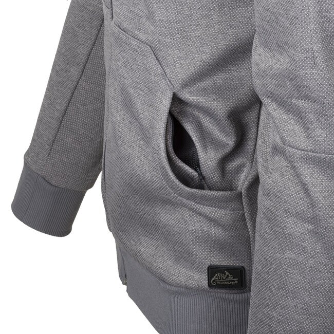 Helikon-Tex URBAN TACTICAL HOODIE hanorac FullZip, Melange Grey