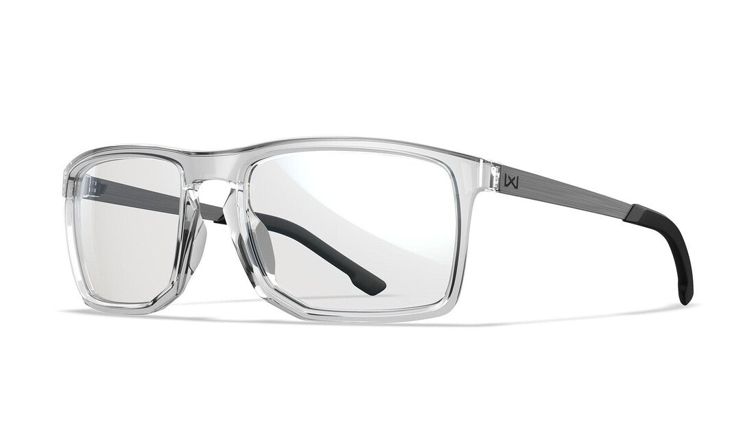 Wiley X Axe ochelari de soare, Captivate Grey/ Gloss Crystal Clear