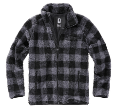 Brandit Teddyfleece geacă fleece, neagră/gri