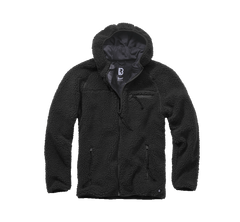 Brandit Teddyfleece Worker geacă fleece cu glugă, neagră