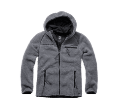 Brandit Worker geacă fleece cu glugă Teddyfleece, anthracite