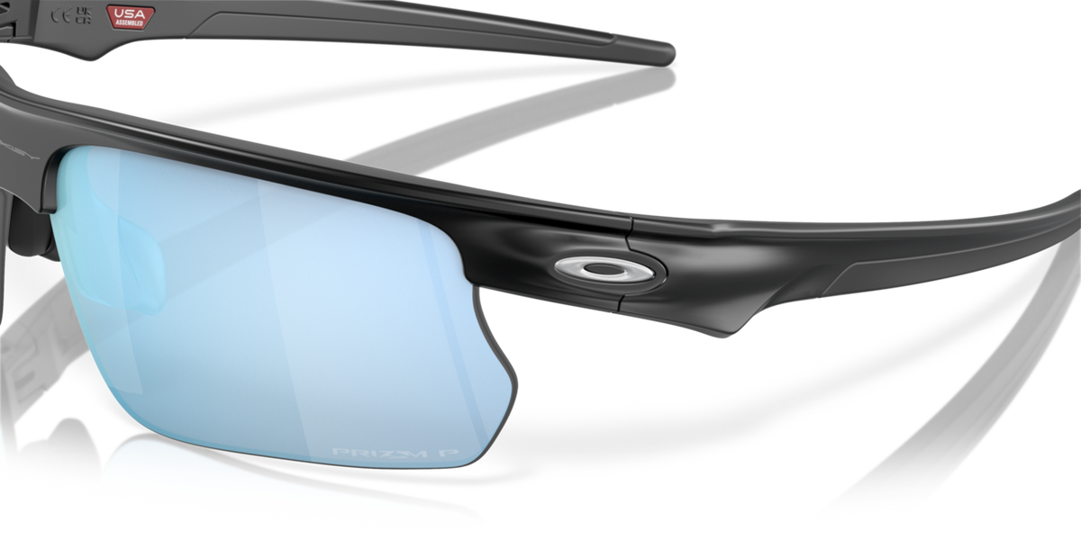 Oakley BISPHAERA ochelari de soare cu ramă Matte Black și lentile Prizm Deep Water Polarized, 68