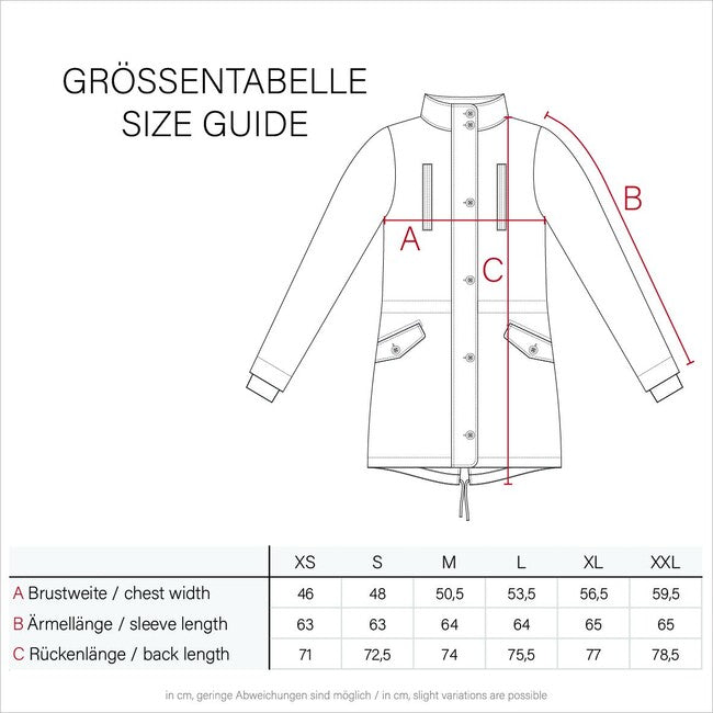 Marikoo Bikoo parka de iarnă pentru femei cu glugă, terracotta