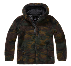 Brandit Teddyfleece geacă pentru femei cu glugă, woodland