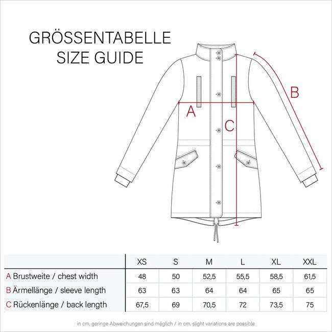 Marikoo Bikoo parka de iarnă pentru femei cu glugă, Light taupe