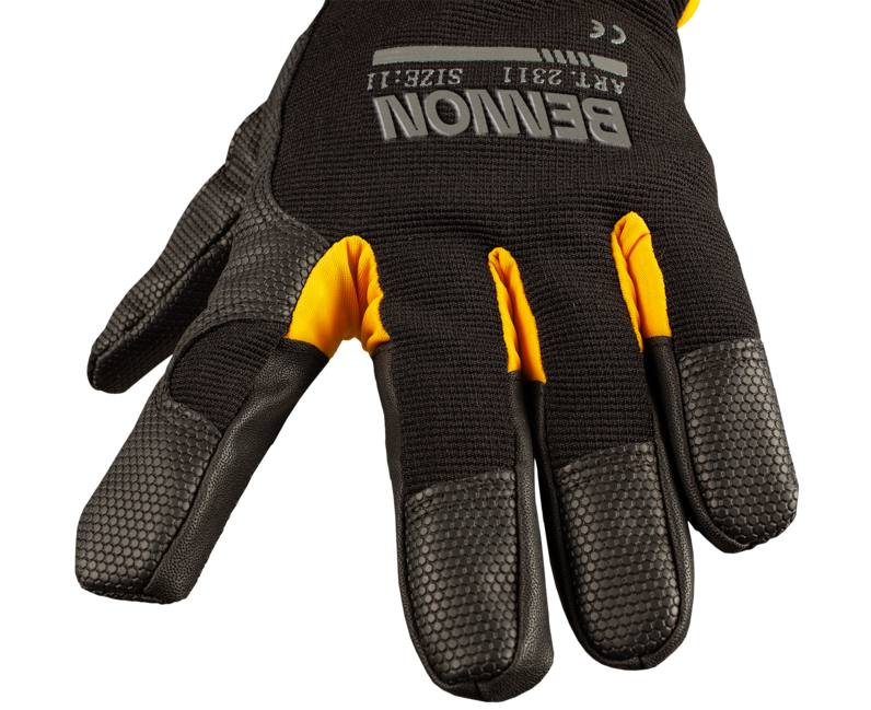 BENNON KALYTOS WTR mănuși de lucru Gloves, negre/galbene