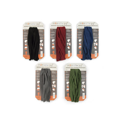 Origin Outdoors Merino bandană multifuncțională de exterior, bordo
