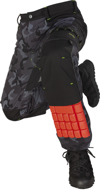 BENNON CAMOS pantaloni softshell, negri/gri