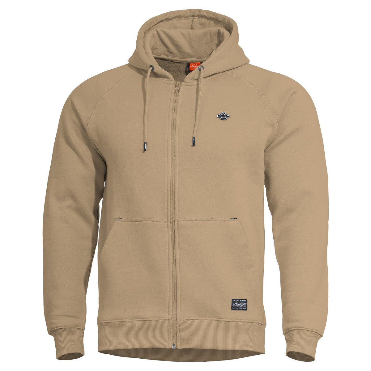 Pentagon Phaeton hanorac cu fermoar, Tan Brown