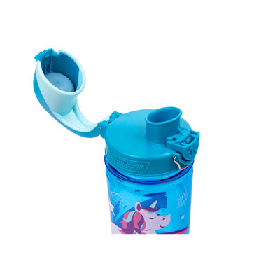 Nalgene Grip-n-Gulp Sustain sticlă de apă pentru copii 0,35 L, blue unicorn