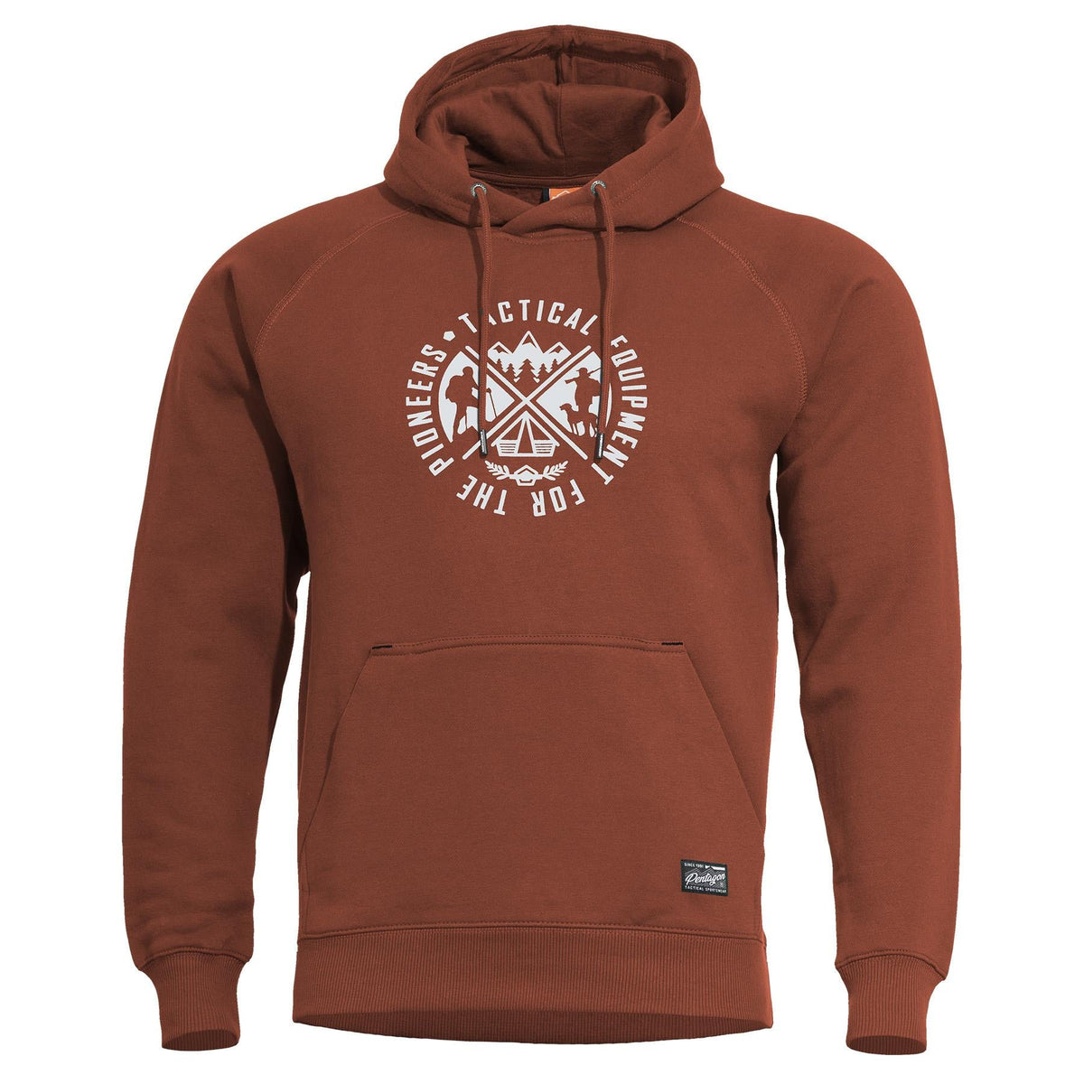 Pentagon Phaeton Hood hanorac cu glugă pentru bărbați "Pioneers", maroon red