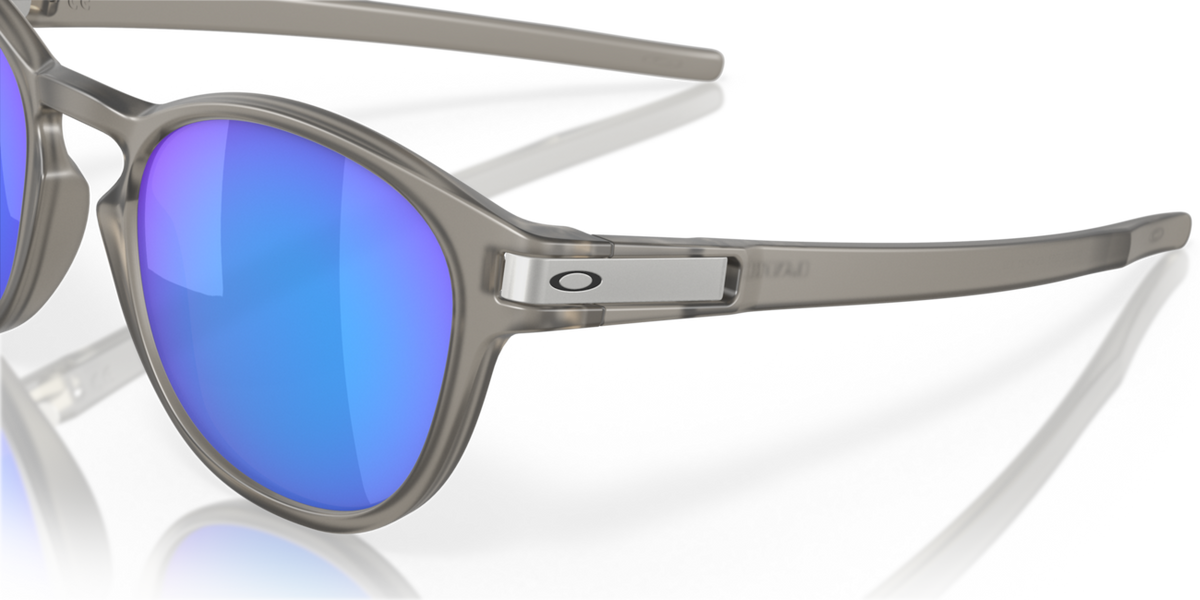 Oakley LATCH ochelari de soare cu ramă Matte Grey Ink și lentile Prizm Sapphire Irid Polar, 53