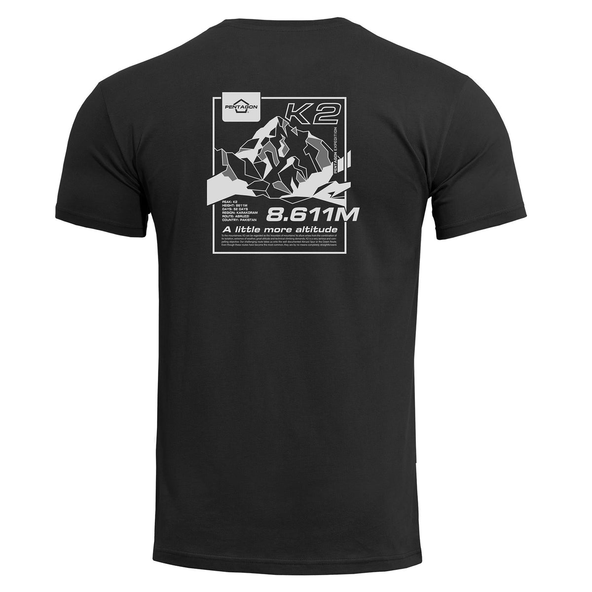 Pentagon K2 Mountain tricou, negru