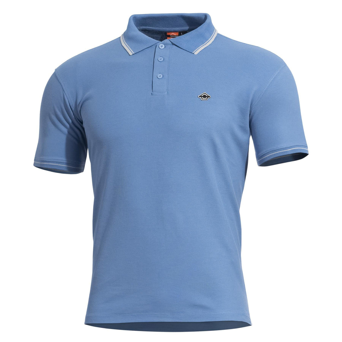 Pentagon Aniketos Stripes tricou polo, Dawn Blue