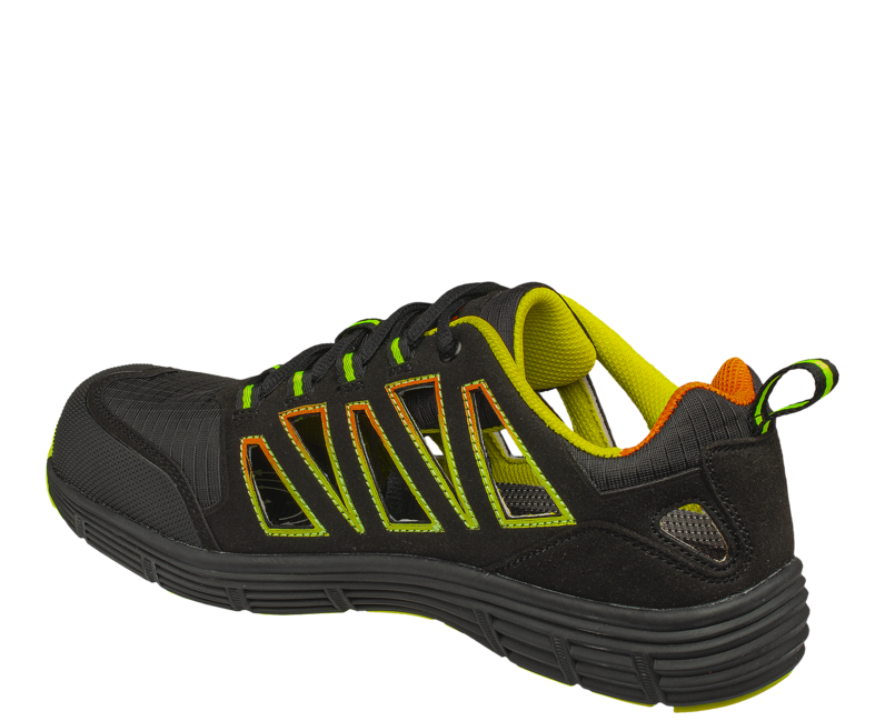 BENNON REBEL S1P ESD Low pantofi sport cu talpă joasă, verzi