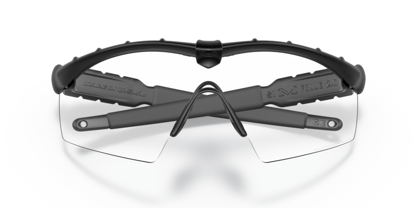 Oakley M Frame 2.0 ochelari balistici cu lentilă transparentă, negri mat