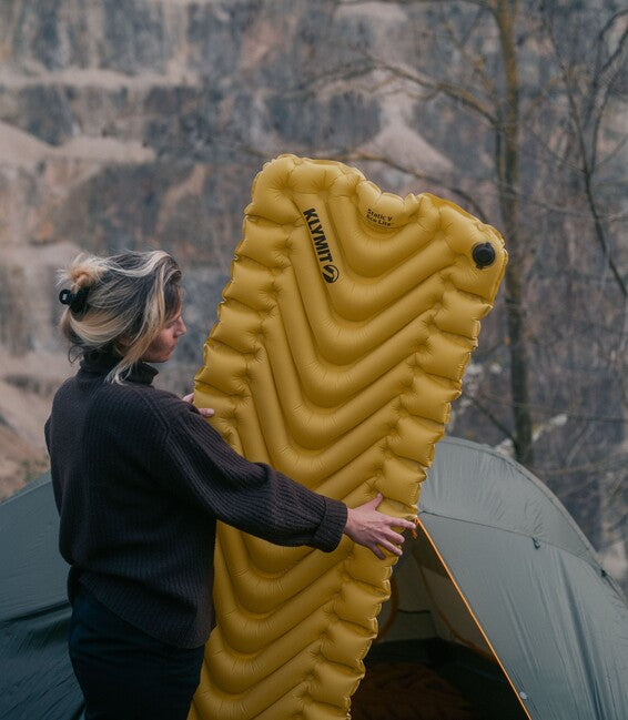 Klymit Static V Lite ECO saltea de dormit, auriu deschis
