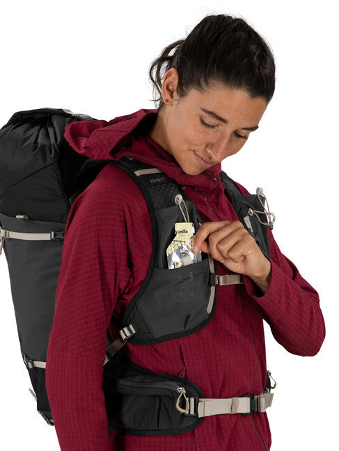 OSPREY TEMPEST VELOCITY 30 rucsac de trekking, dark charcoal/chiru tan
