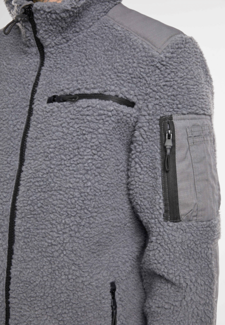 Brandit Ramble geacă fleece pentru bărbați Teddyfleece, antracit