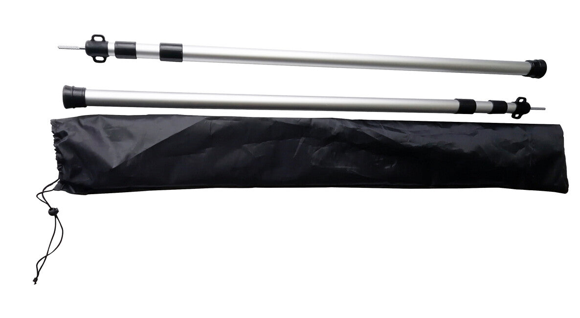 BasicNature bețe telescopice alu mari, 100-240 cm, 2 buc