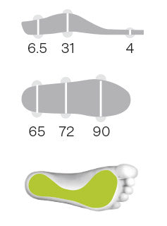 Sidas 3Feet Eco Winter Mid inserții cu suport