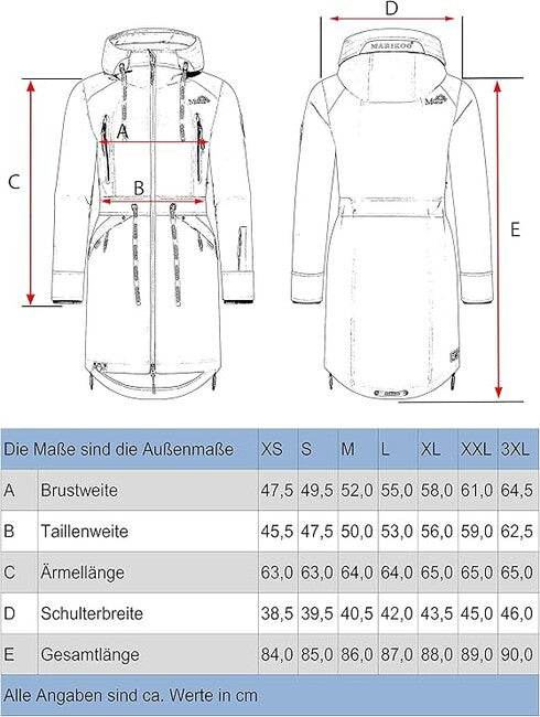 Marikoo Racquelle geacă softshell pentru femei cu glugă, amber yellow