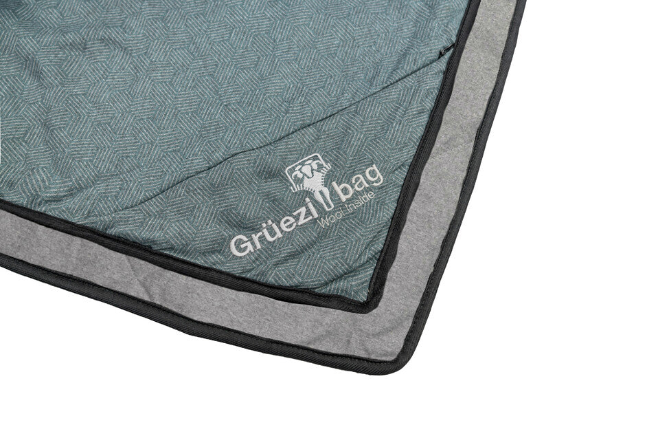 Grüezi-Bag Wellhealth Grüezi pătură din lână gri-albastru deluxe
