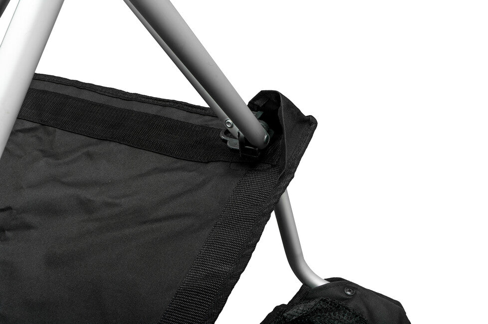 BasicNature Comfort scaun de camping, negru