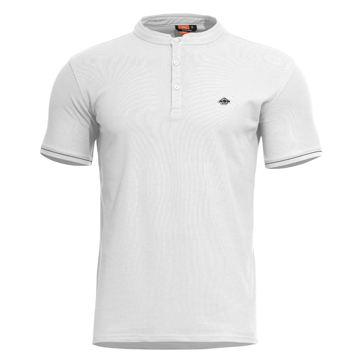 Pentagon Levantes Henley tricou cu nasturi, alb