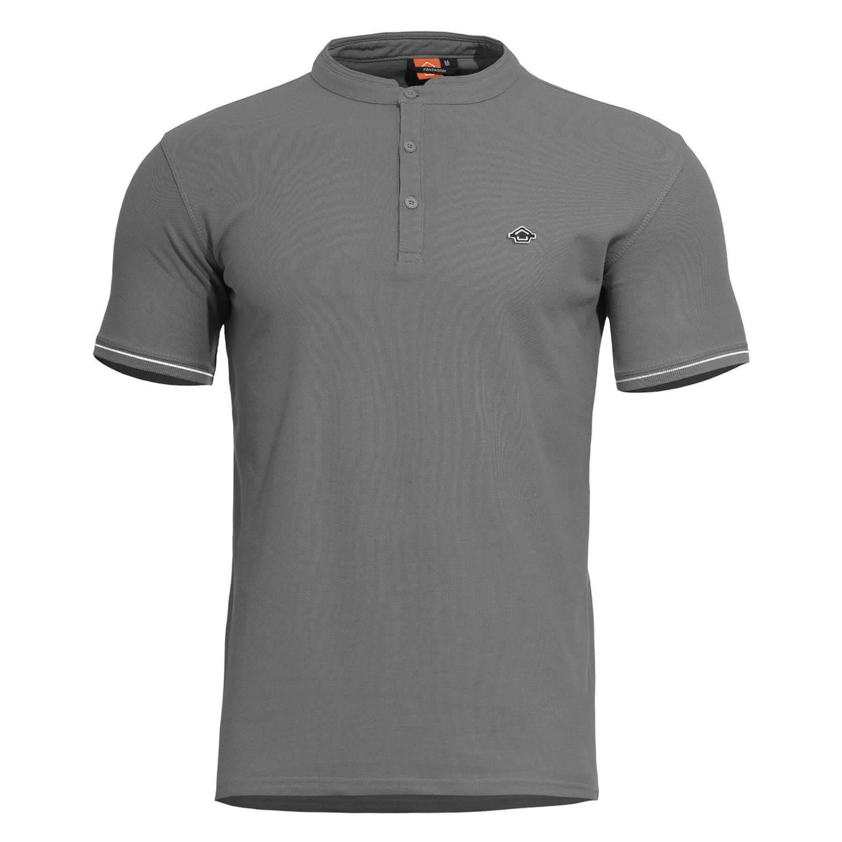 Pentagon Levantes Henley Stripes tricou, gri