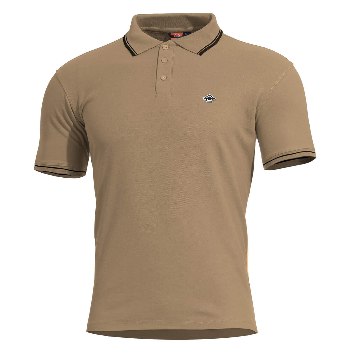 Pentagon Aniketos tricou polo, tan brown