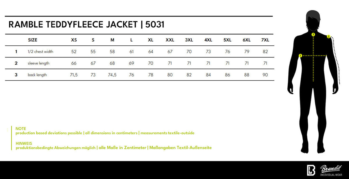 Brandit Ramble geacă fleece pentru bărbați Teddyfleece, antracit