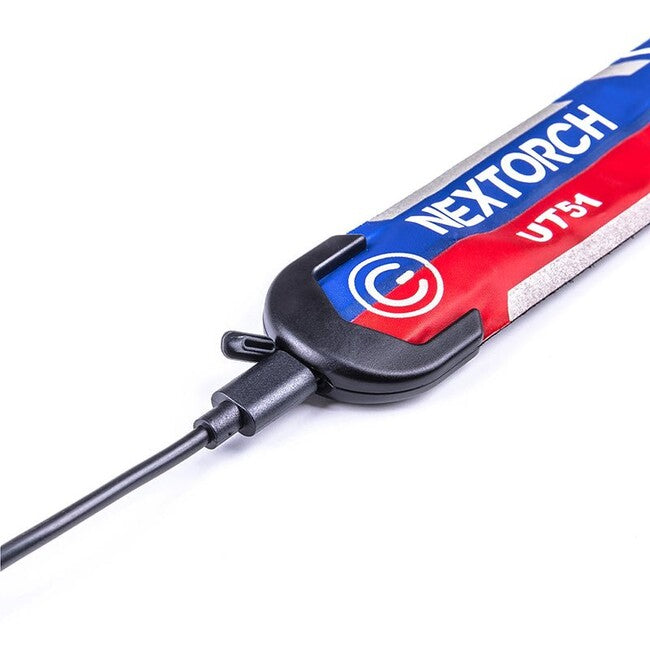 NexTorch® UT51 bandă de siguranță intermitentă, roșie-albastru