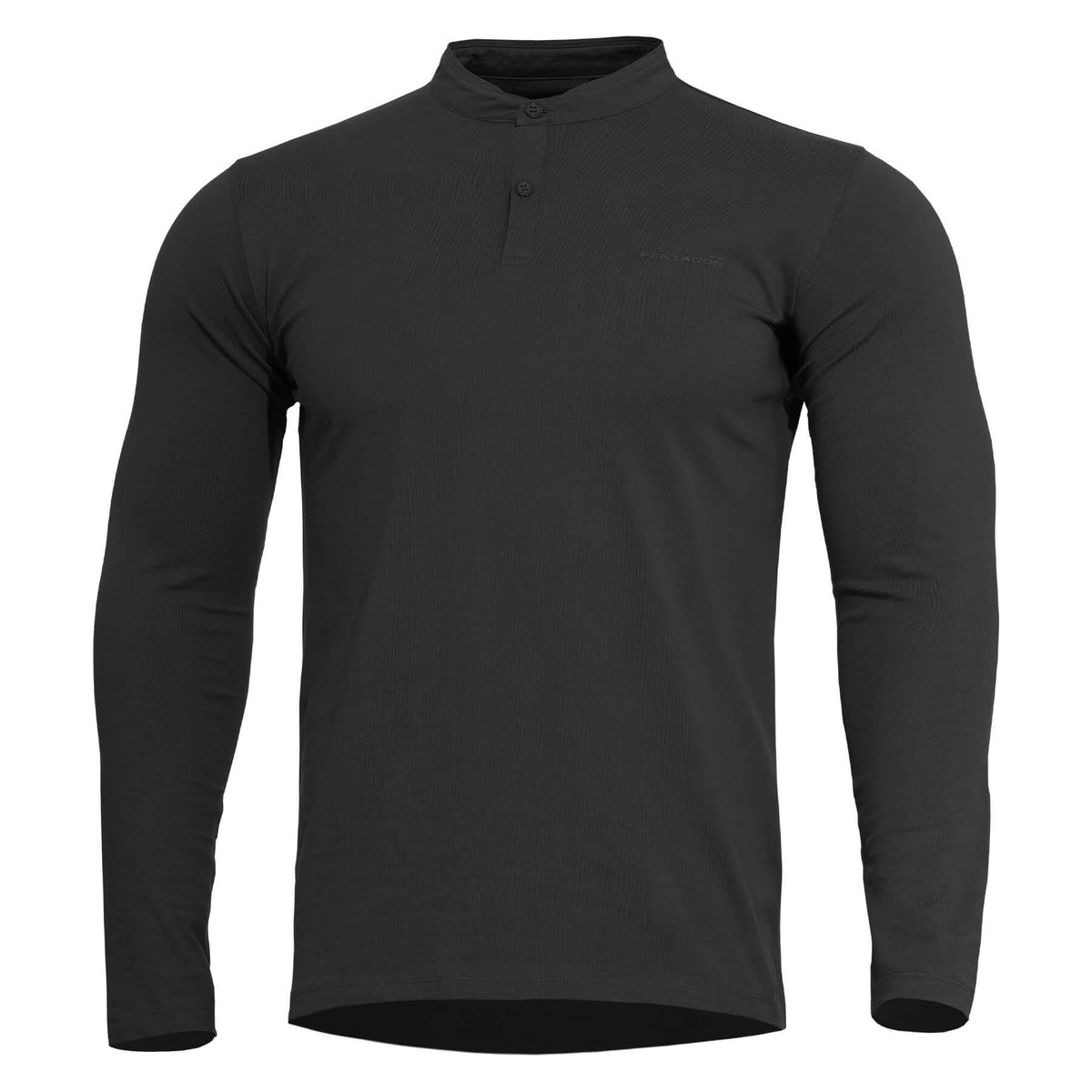 Pentagon Romeo Henley 2.0 tricou cu mânecă lungă, negru