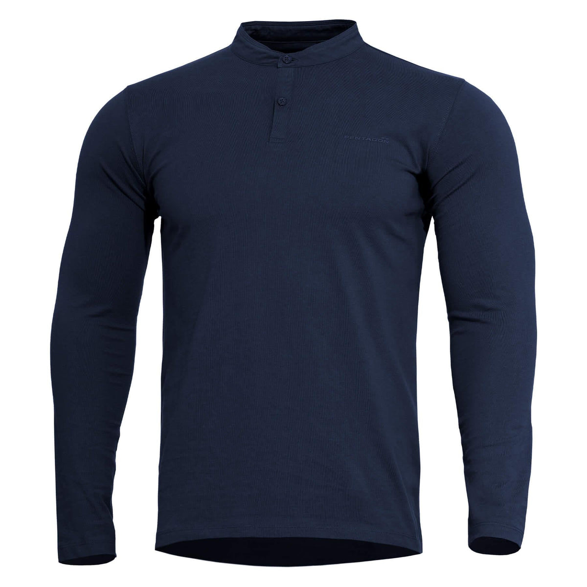 Pentagon Romeo 2.0 tricou lung cu nasturi, midnight blue