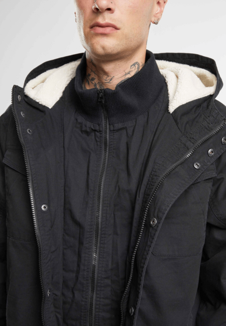 Brandit Meadow Jacket geacă de iarnă pentru bărbați, neagră