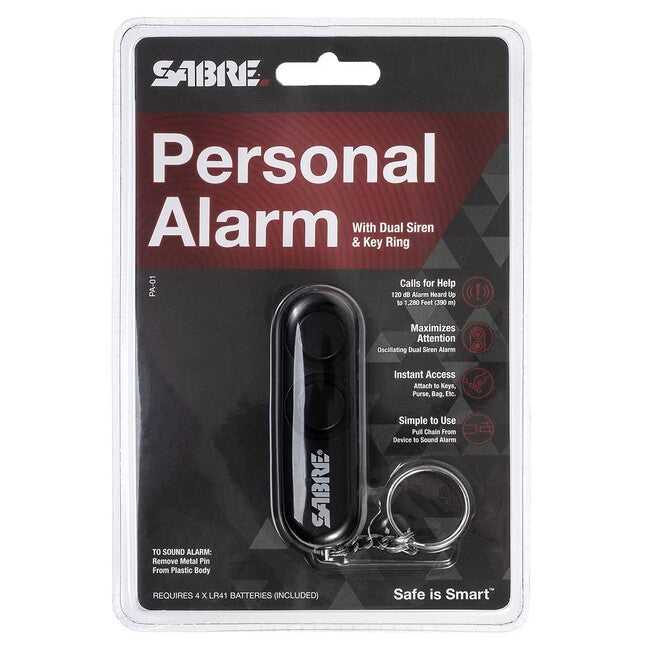 SABRE RED dual alarmă personală 120db, negru