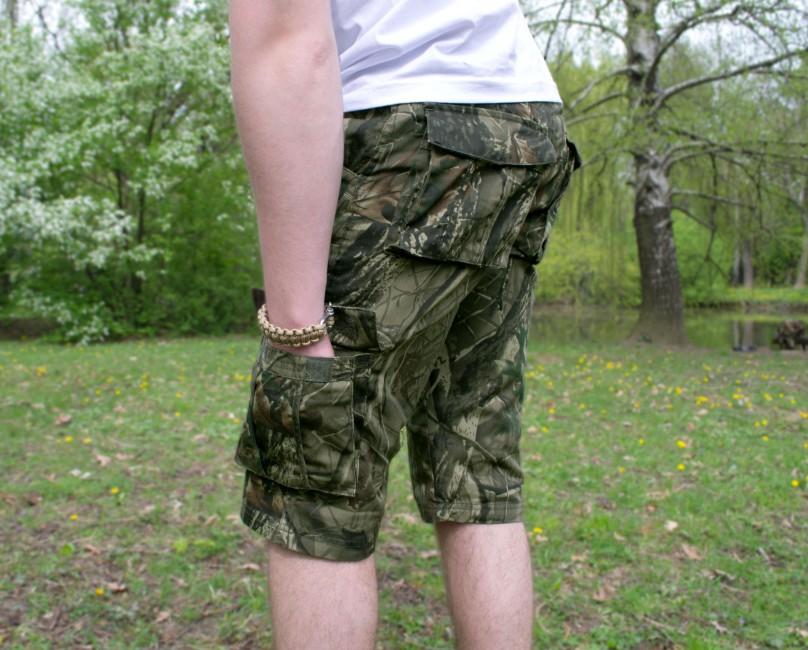 Loshan Leafy pantaloni scurți model Real tree, închis