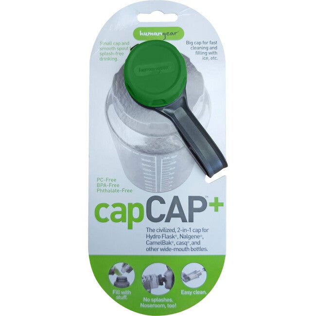 Humangear capCAP+ capac pentru sticlă, verde, diametru 5,3 cm