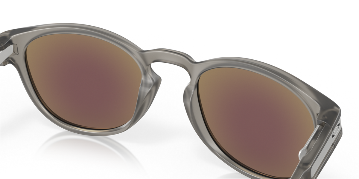 Oakley LATCH ochelari de soare cu ramă Matte Grey Ink și lentile Prizm Sapphire Irid Polar, 53