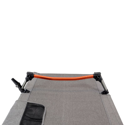 BasicNature pat de camping ridicat, 190 cm, gri