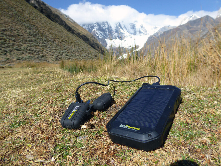BasicNature powerbancă 20K cu încărcare wireless Qi și panou solar