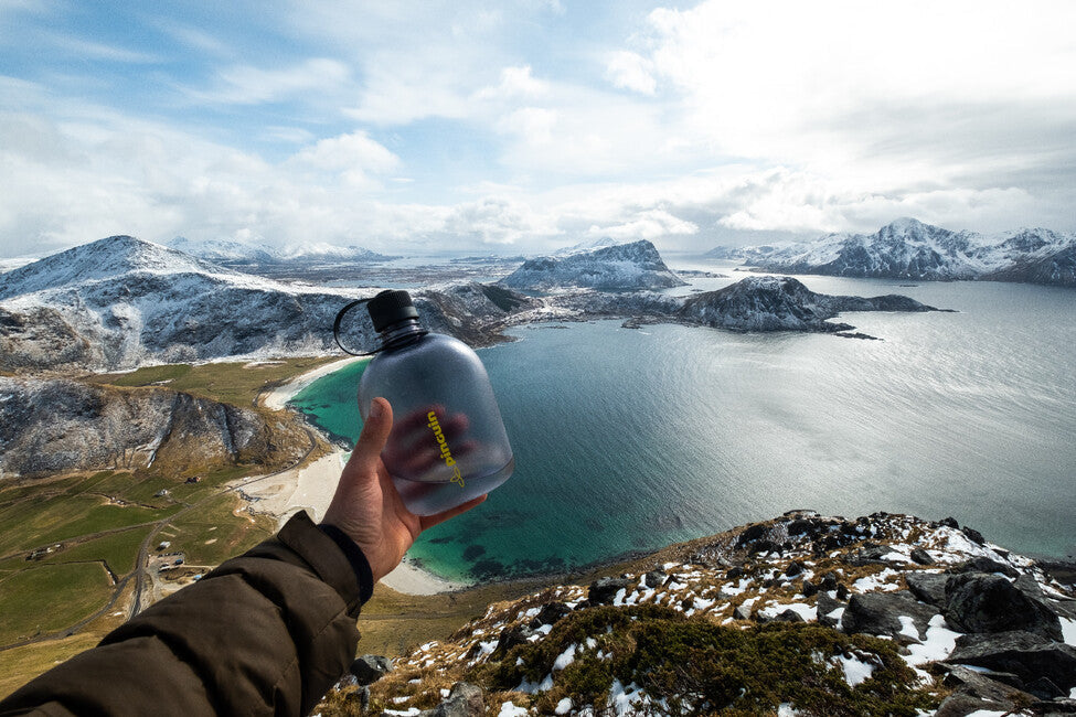 Pinguin Tritan Flask 1.0L sticlă, verde