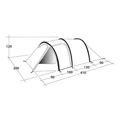 Outwell Earth cort pentru 3 persoane, albastru-verde