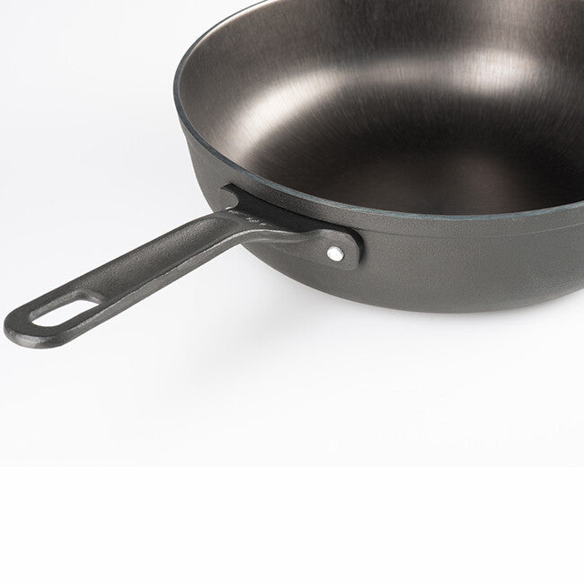 GSI Outdoors Guidecast tigaie din fontă adâncă cu capac Frying Deep, 254 mm