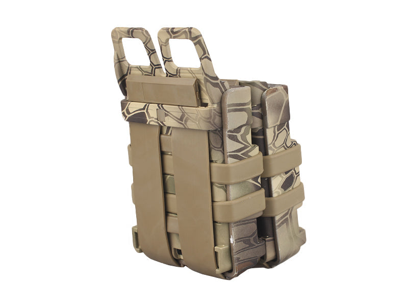 Emersongear Fast Mag Friction Gen 3 husă plastică pentru două încărcătoare, Highlander camo